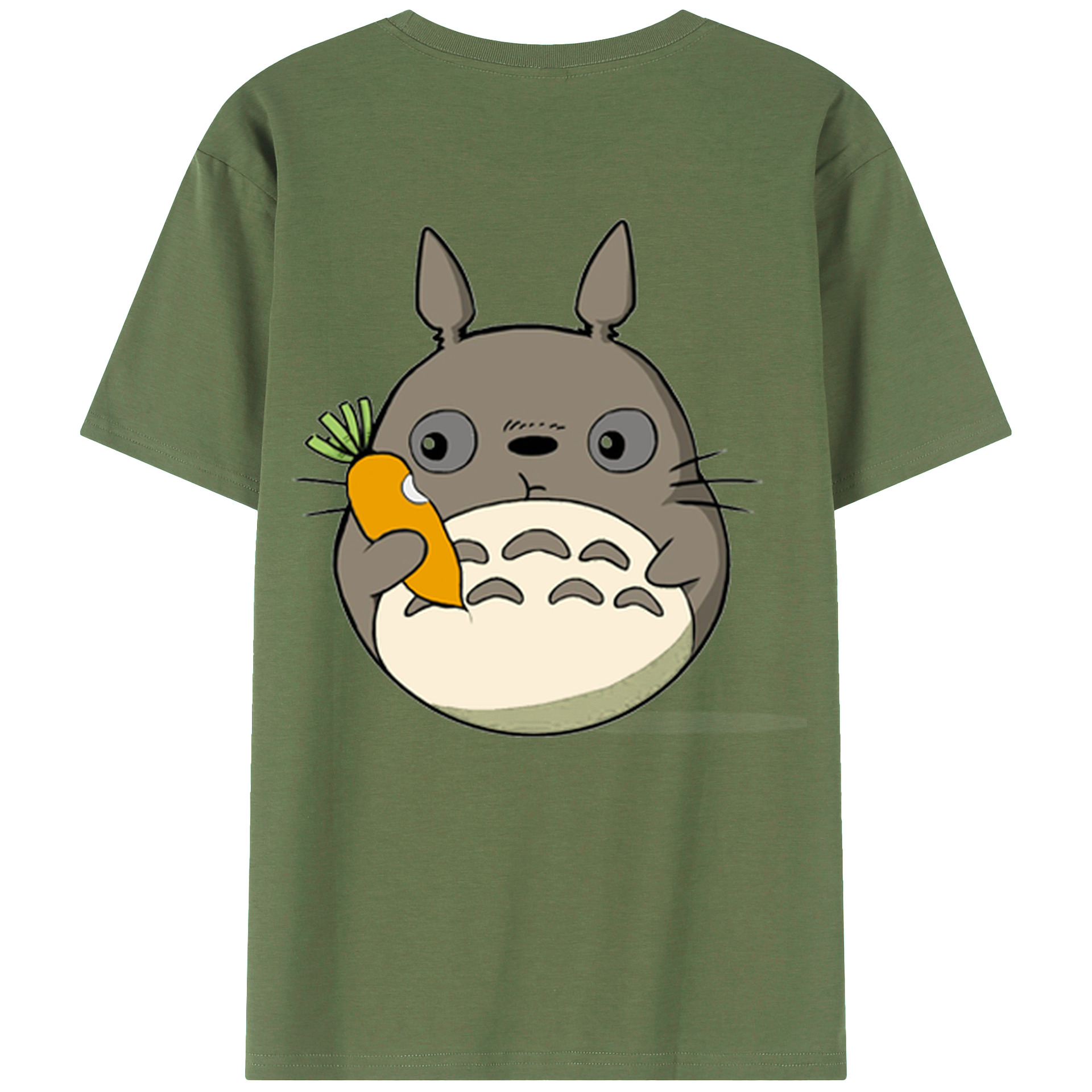 （画像用） となりのトトロ 草壁メイ 草壁サツキ My Neighbor Totoro Satsuki Kusakabe Mei Kusakabe 綿100％ メンズ半袖Tシャツ（バックプリント） 通気性